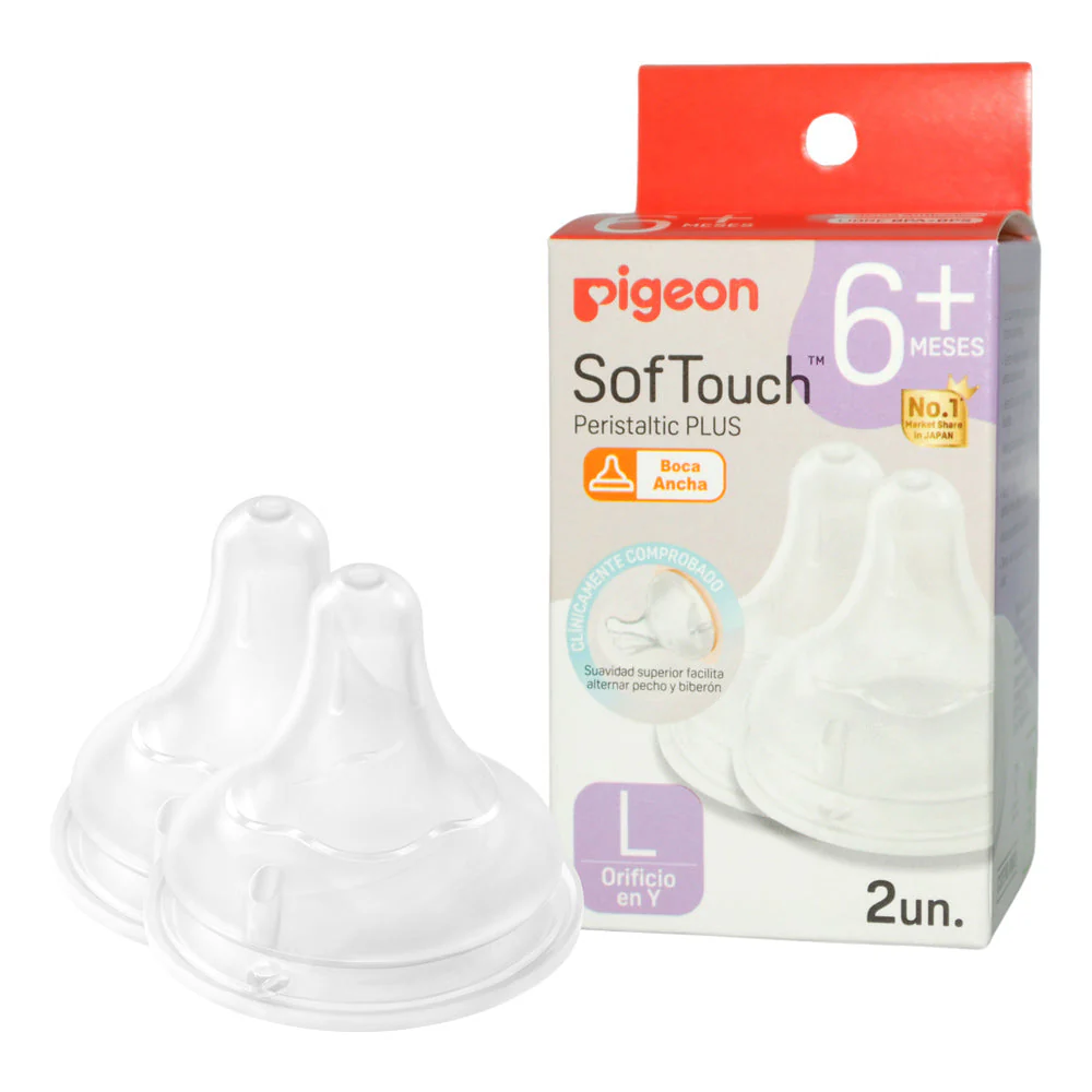2 Tetinas Repuesto Softouch Piegeon L 6M Piegeon - Image 2