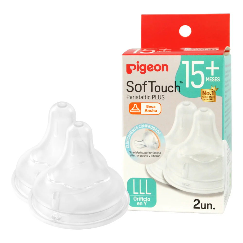 2 Tetinas Repuesto Softouch LLL 15M Piegeon