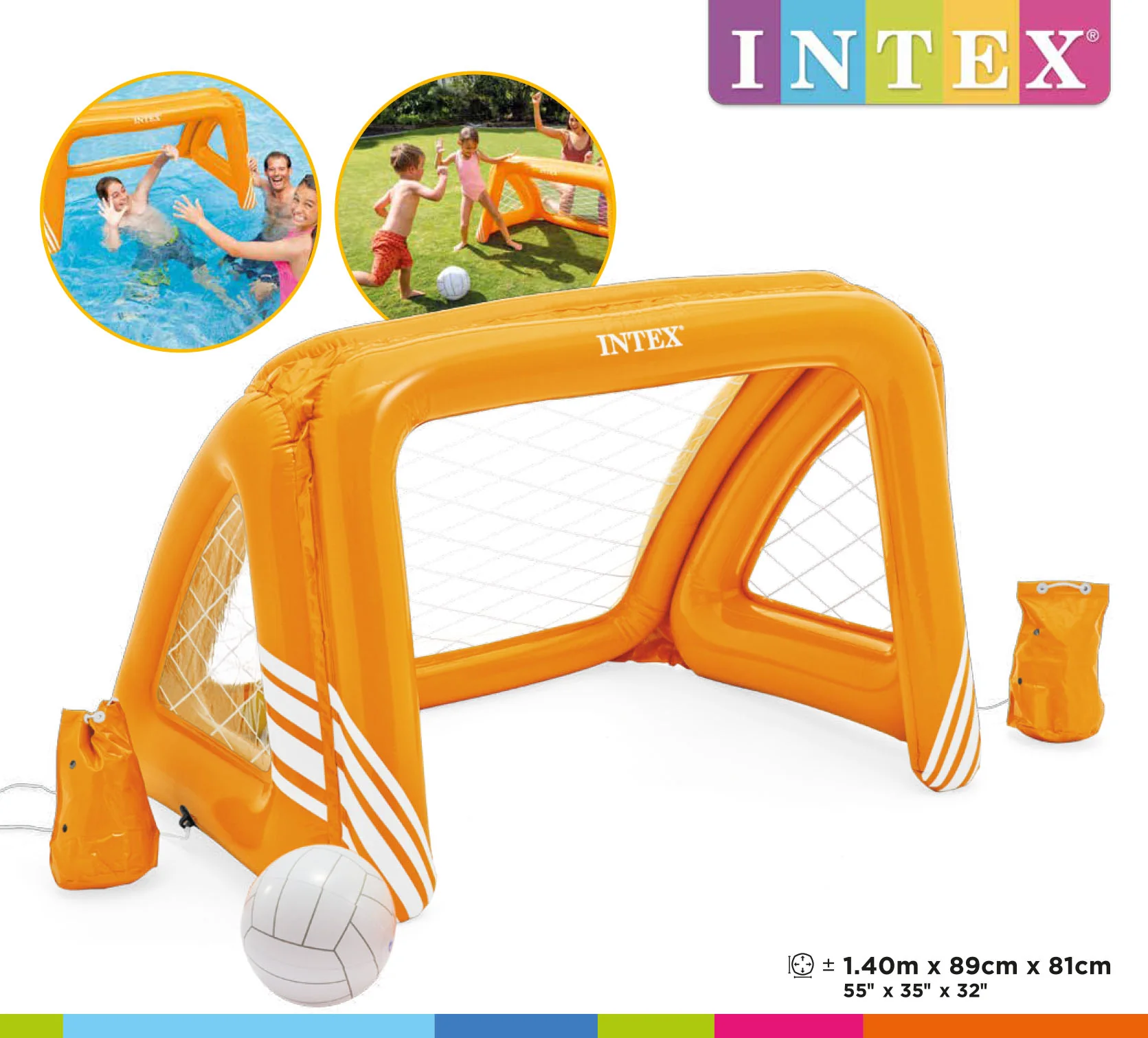 Arco de Fútbol Inflable / Water Polo Inflable Intex - Image 2