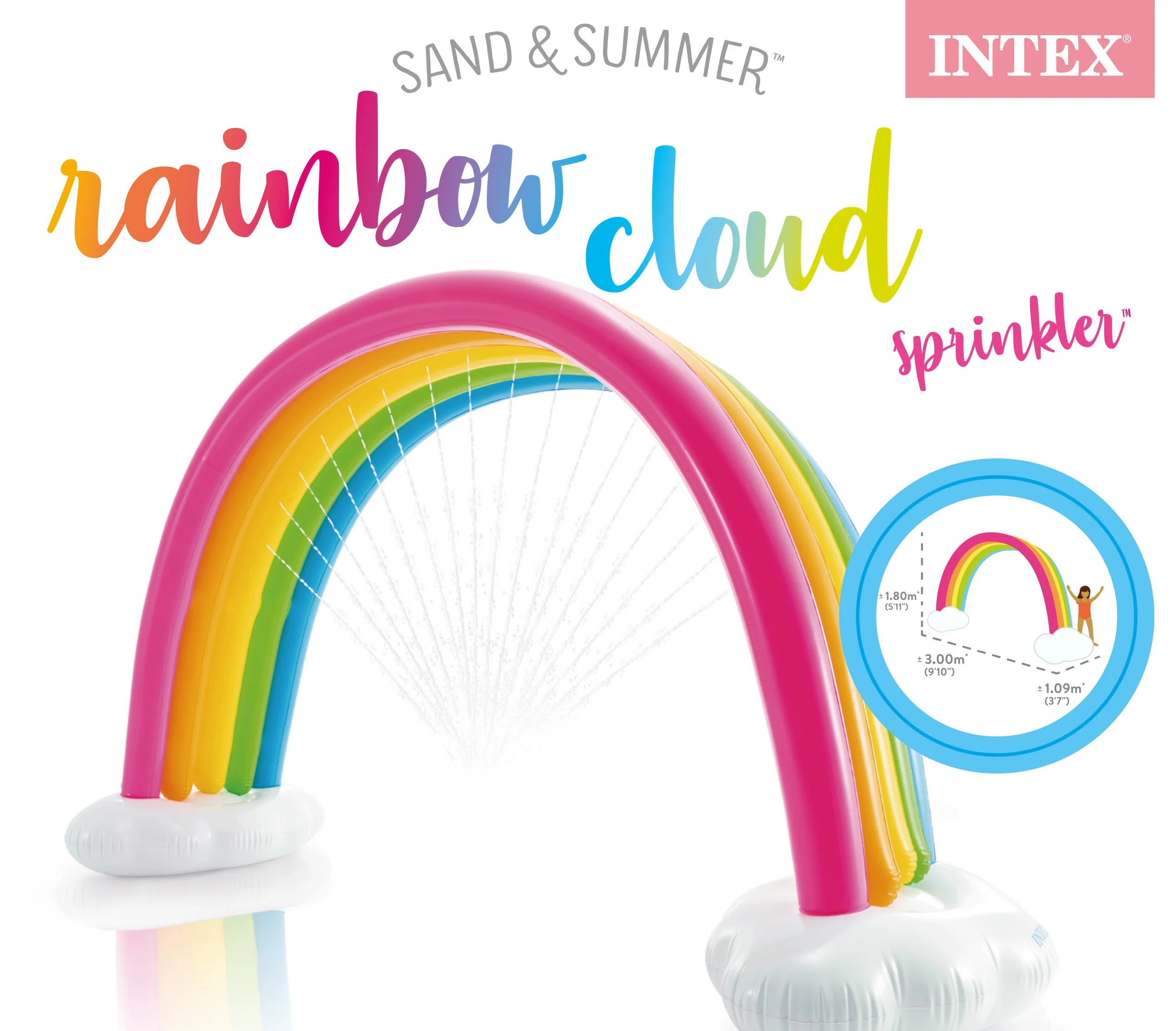Arcoiris-Nube Con Rociador de Agua Intex - Image 3