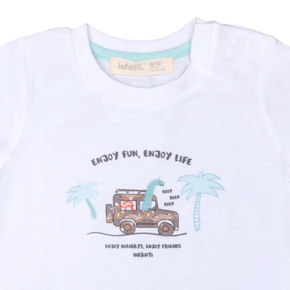 Bipack Poleras Dino Holiday Niño Algodón - Image 3