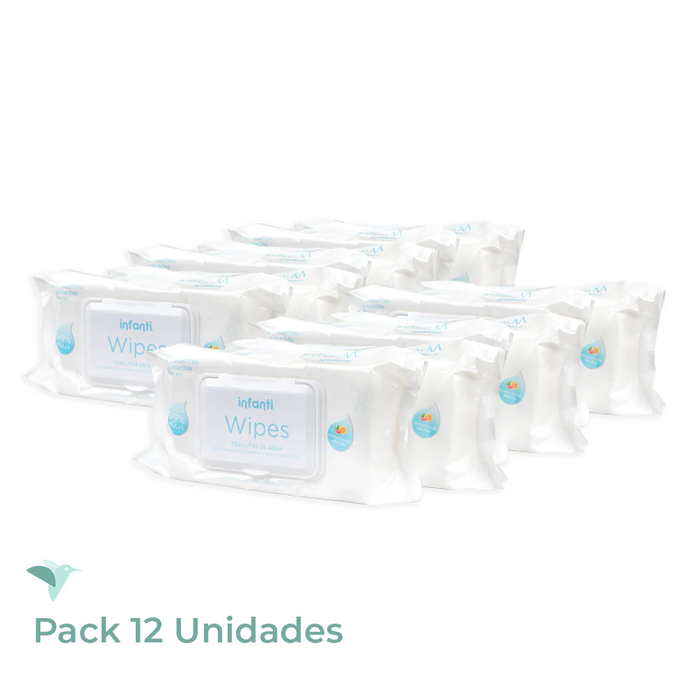 Toallitas Húmedas Caja de 12 Paquetes Infanti
