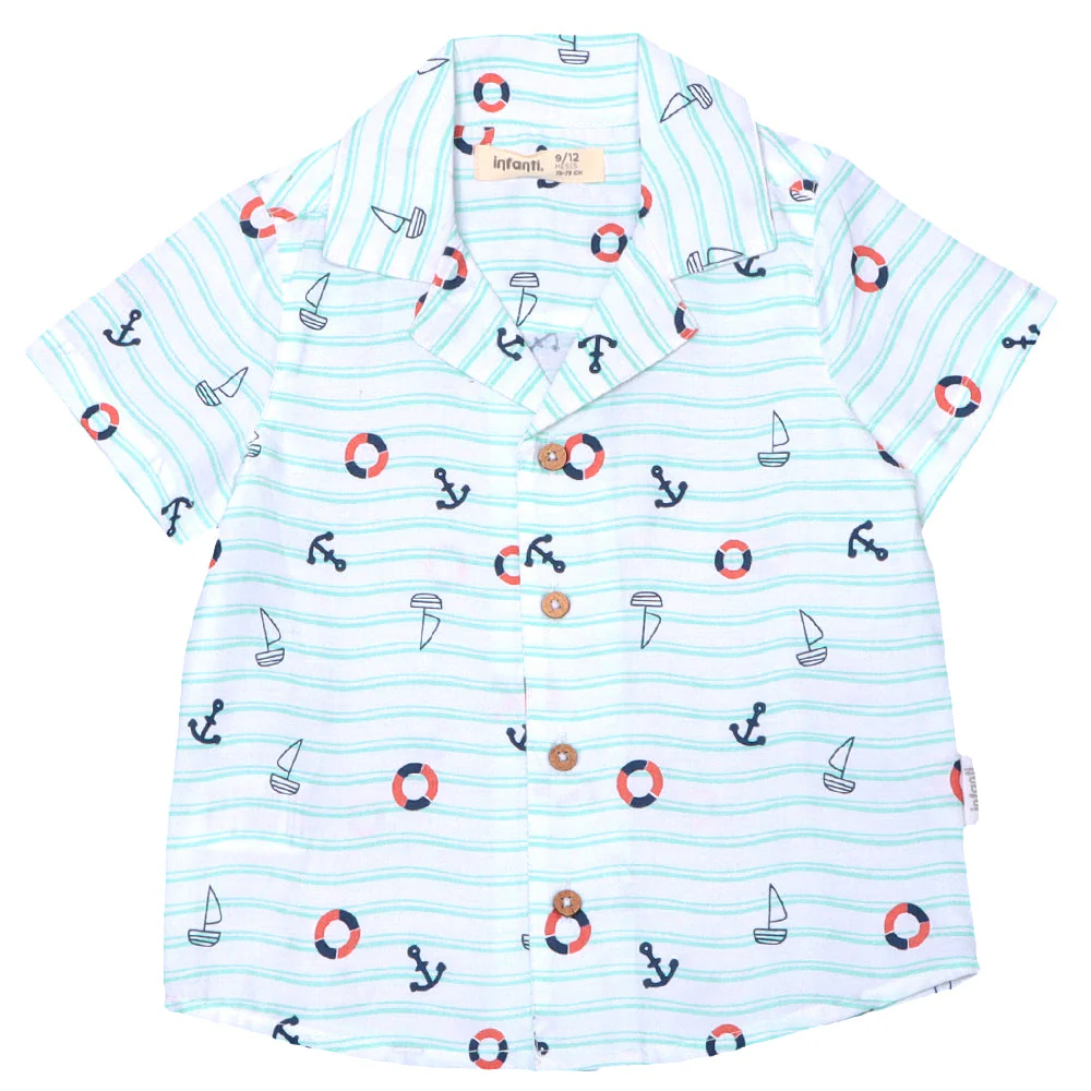 Camisa Guayabera Navy Niño