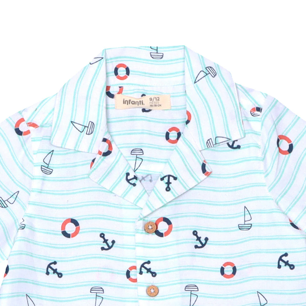 Camisa Guayabera Navy Niño - Image 3