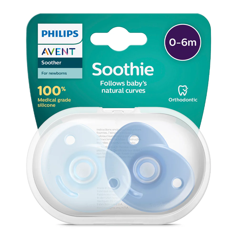 Chupete Soothie 0-3m 2 Unidades Azul / Azul Claro Avent - Image 23