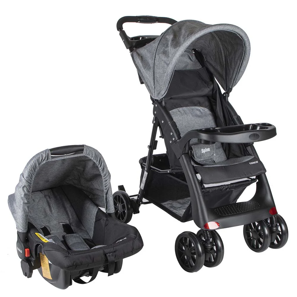 Coche Travel System Spine Gris Cosco