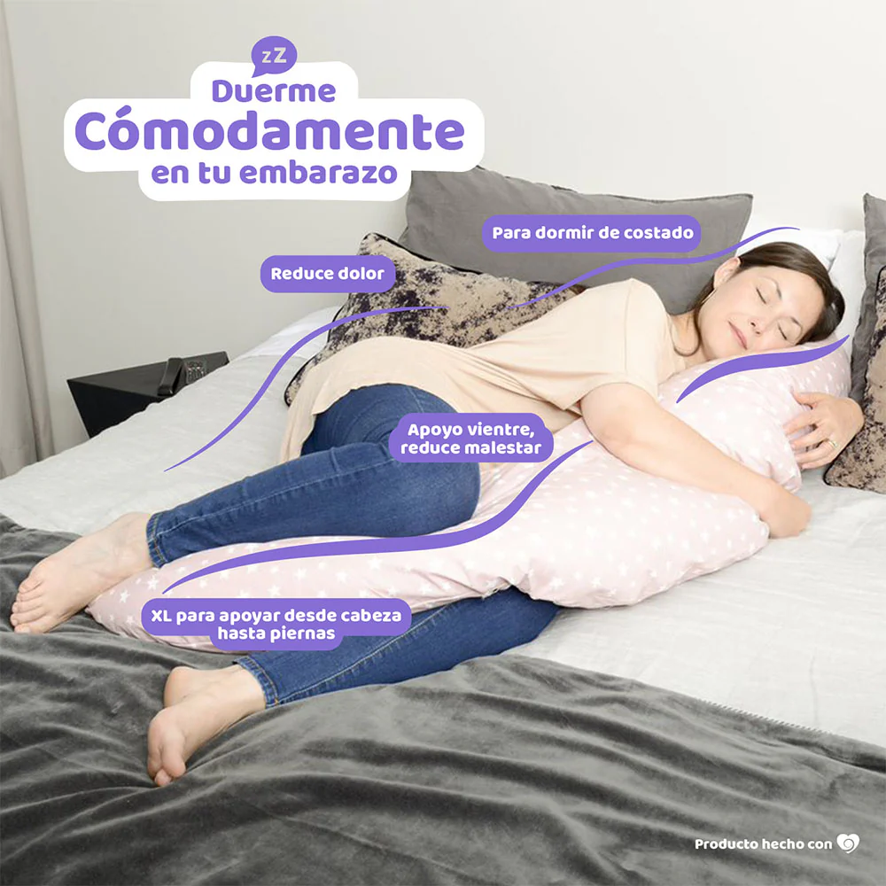 Cojín Maternal Multifuncional De Micro Perlas Rosado Amamantas - Image 7