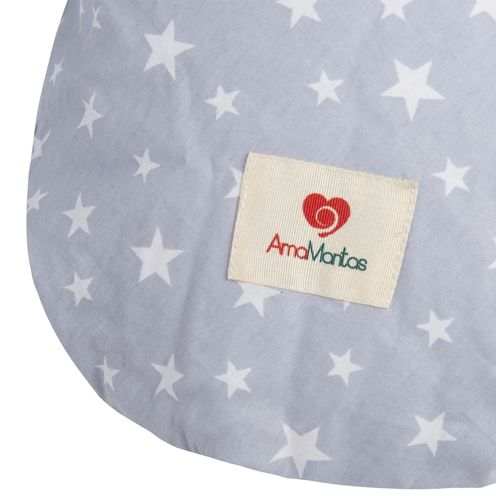 Cojín Maternal Multifuncional De Micro Perlas Gris Amamantas - Image 7