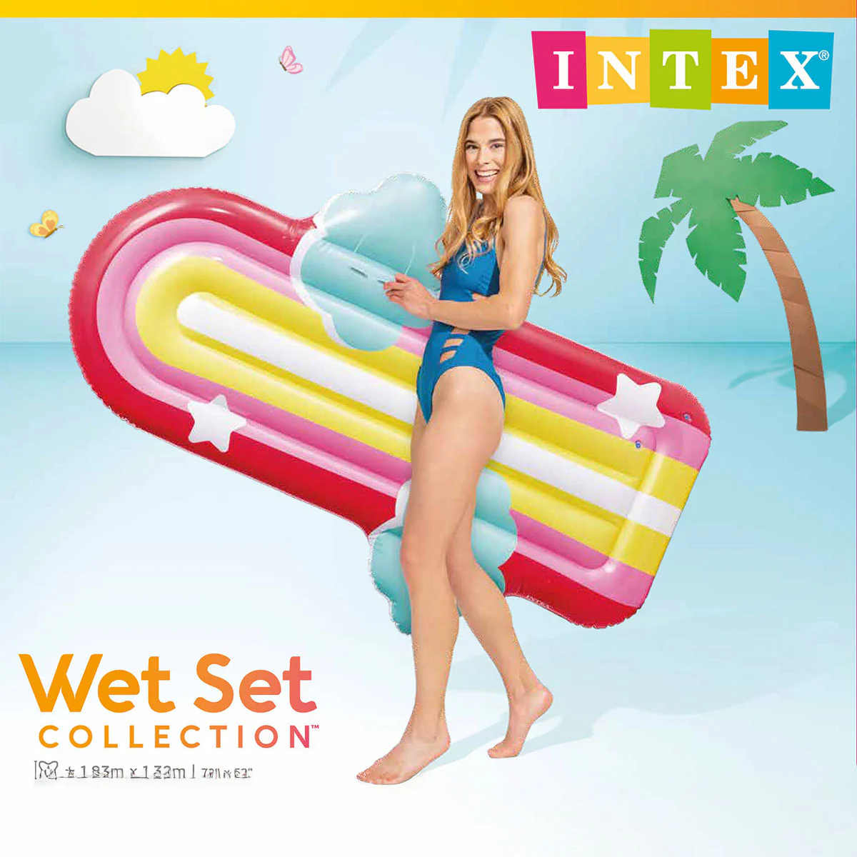 Colchoneta Inflable Nubes Y Estrellas Intex - Image 4