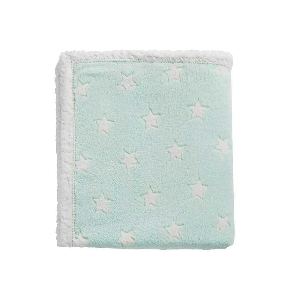 Frazada Cuna Celeste Menta Infanti - Image 3