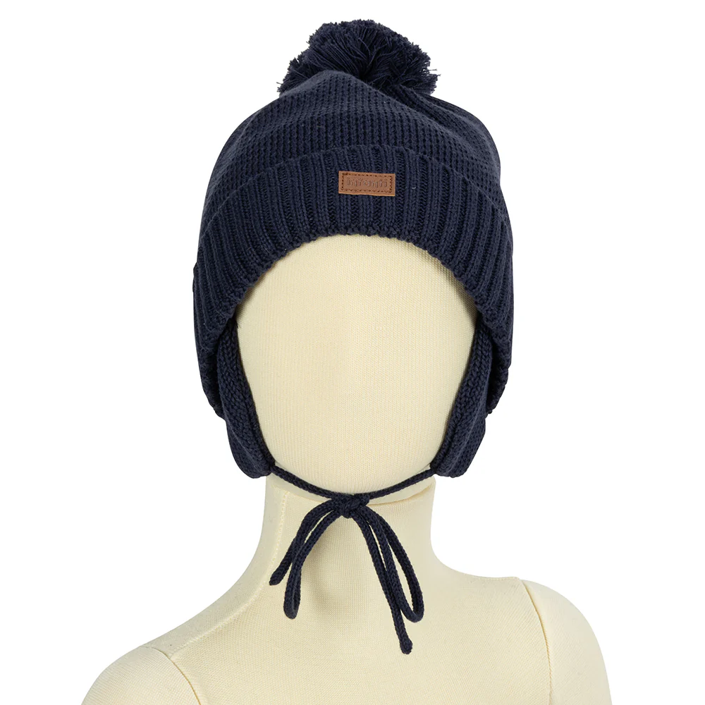 Gorro Con Pompón Azul Infanti - Image 3