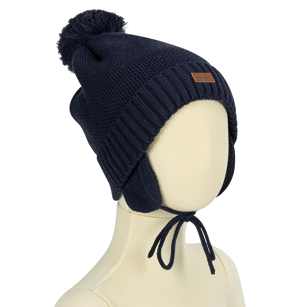 Gorro Con Pompón Azul Infanti - Image 4