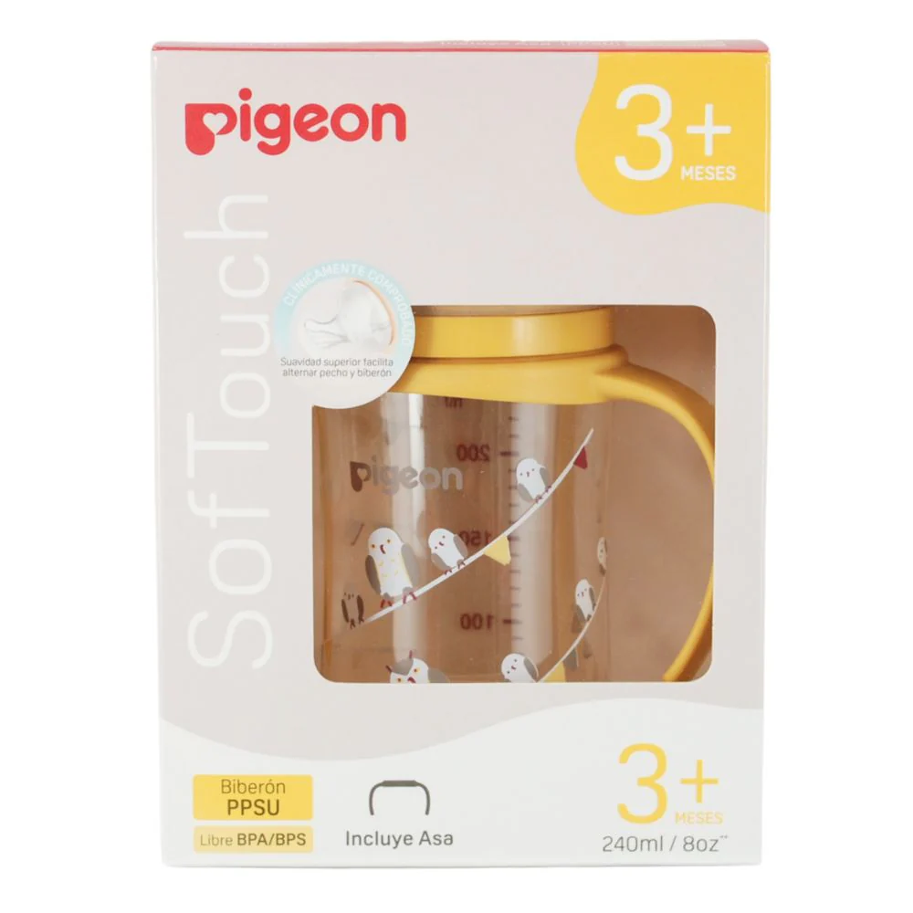 Mamadera Softouch PPSU con Asas 240 ml Búho Pigeon - Image 2