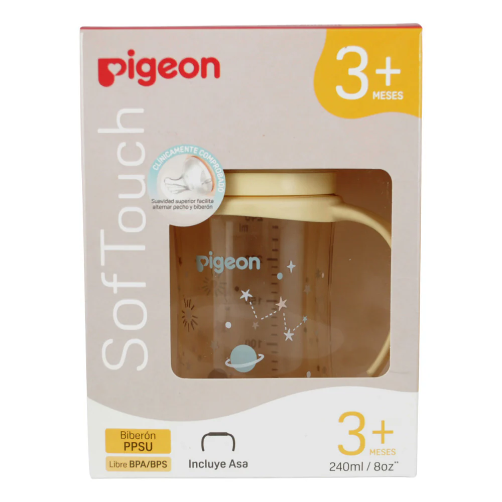 Mamadera Softouch PPSU con Asas 240 ml Planetas Pigeon - Image 2