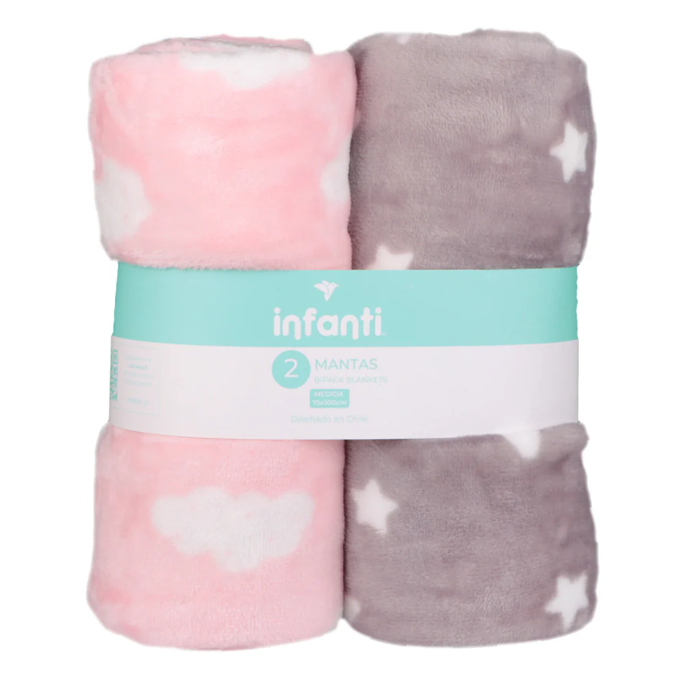 Pack 2 Mantas Niña Infanti