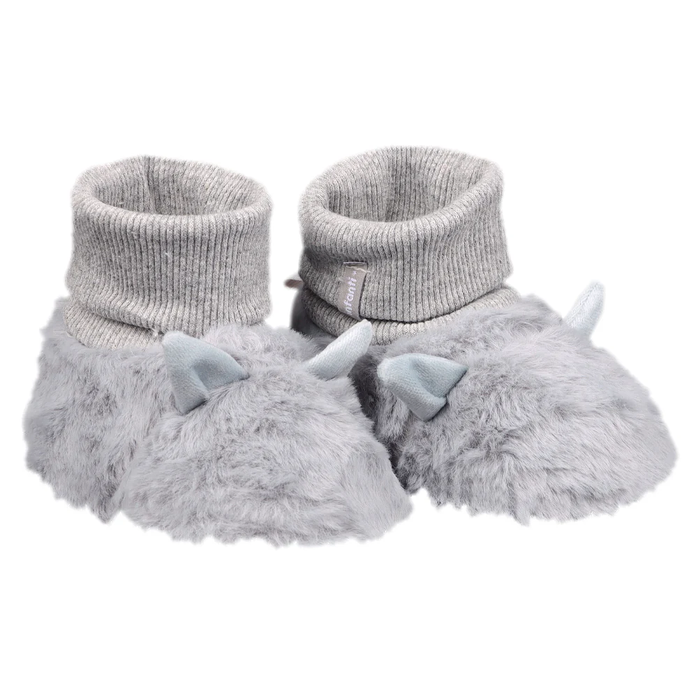 Pantufla Corta Orejas Gris Infanti