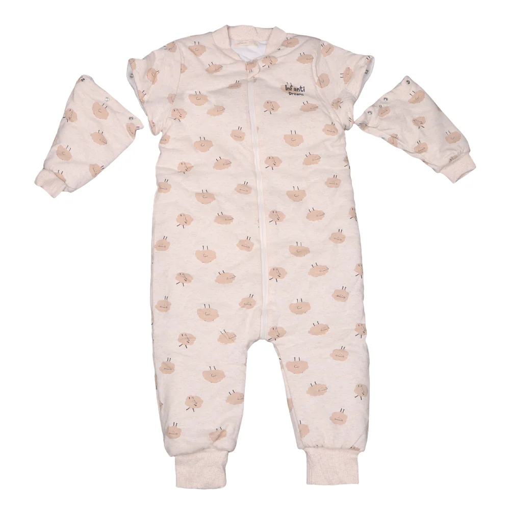 Pijama Saquito Con Mangas Y Patitas Desmontables Tog 3.5 Unisex Beige Infanti - Image 4