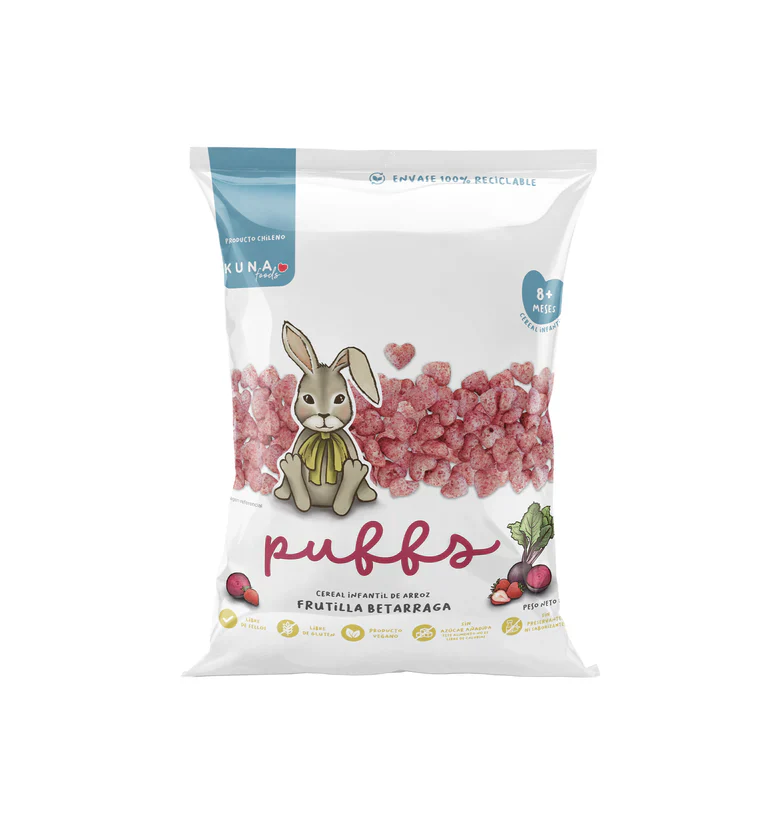 Puffs Frutilla Betarraga Kunafoods