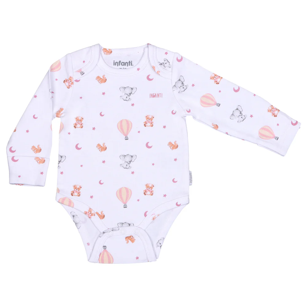 Quintupack Body Baby Animals Niña Algodón Infanti Rosado - Image 4