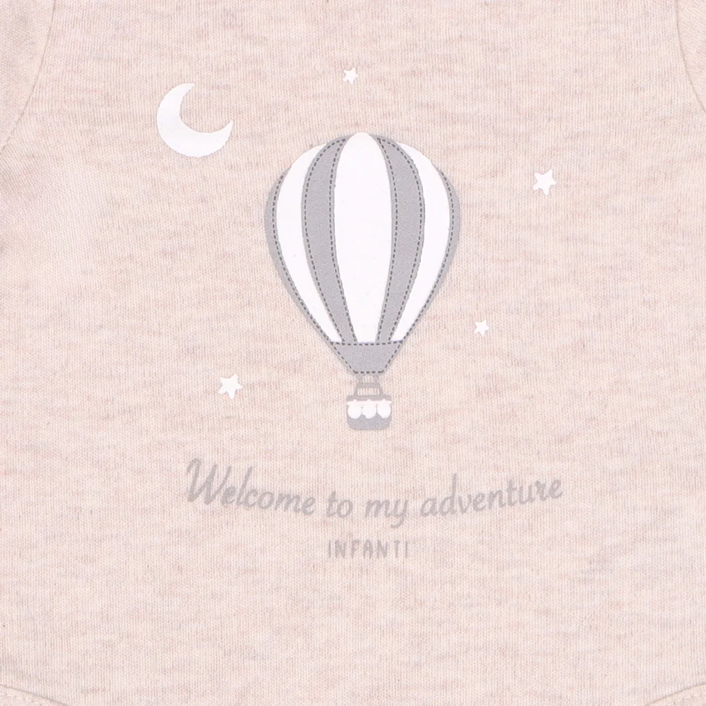 Quintupack Body Baby Animals Unisex Algodón Infanti Gris - Image 3