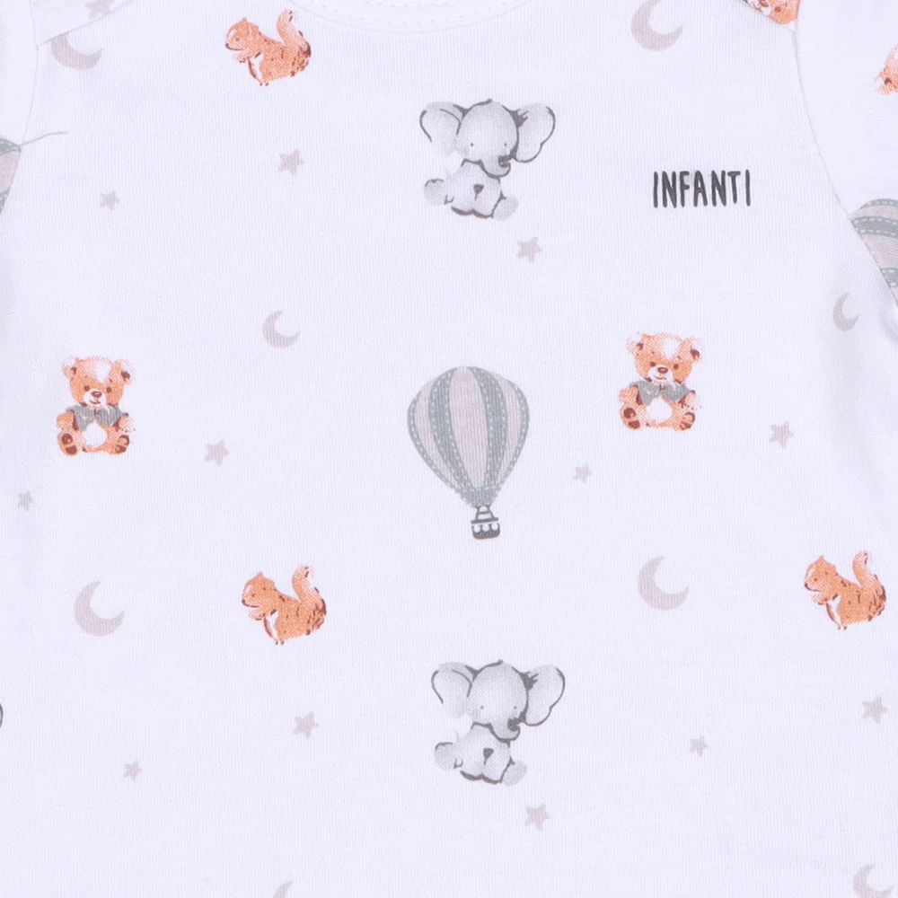 Quintupack Body Baby Animals Unisex Algodón Infanti Gris - Image 5