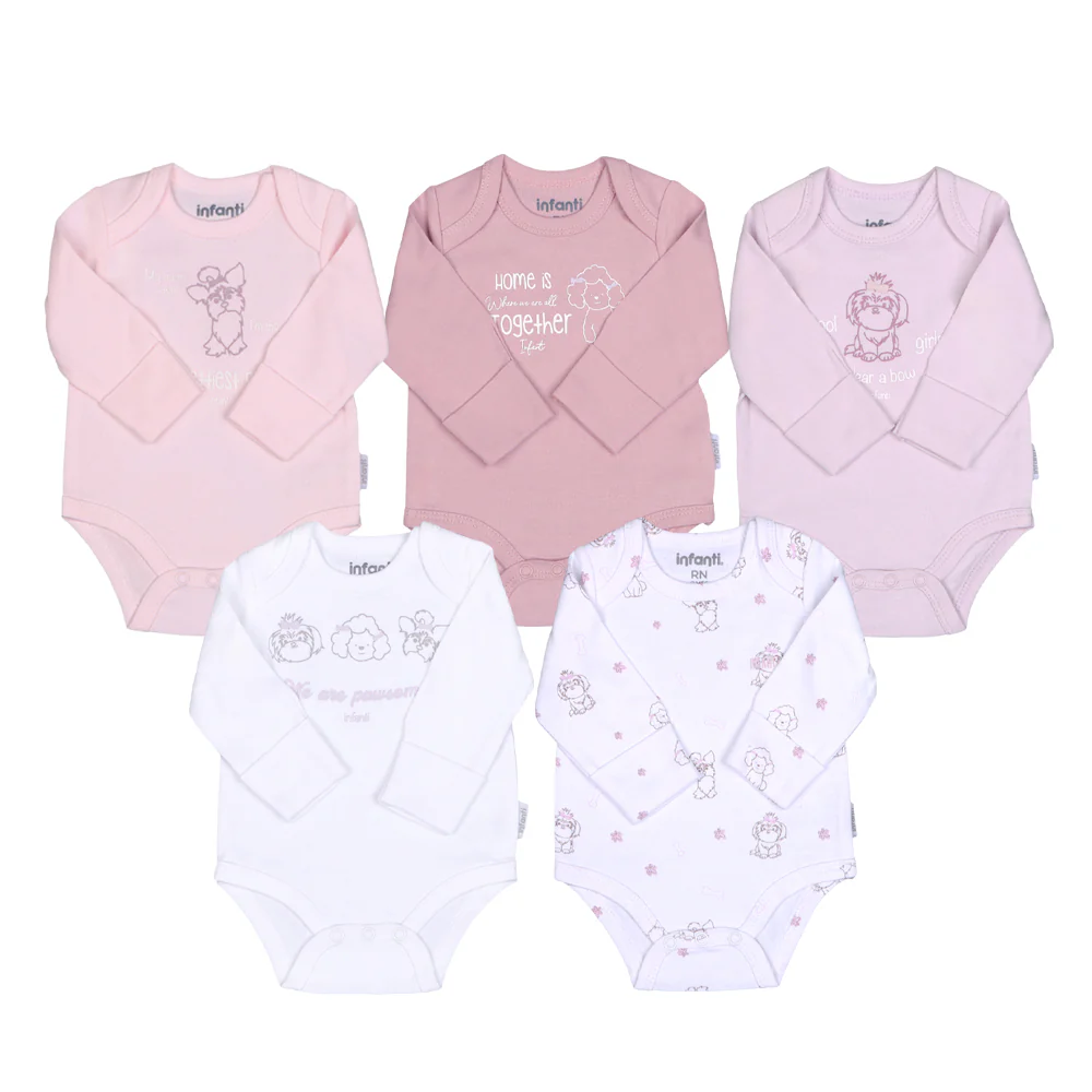 Quintupack Body Pets Niña Algodón Infanti