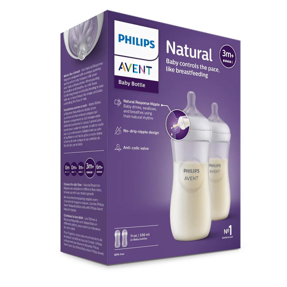 Set 2 Mamaderas Natural 3.0. 330 ml Avent - Image 8