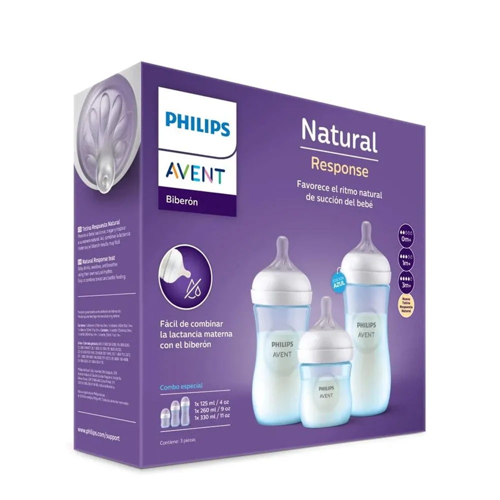 Set De 3 Mamaderas (125, 260, 330 Ml) Avent - Image 12