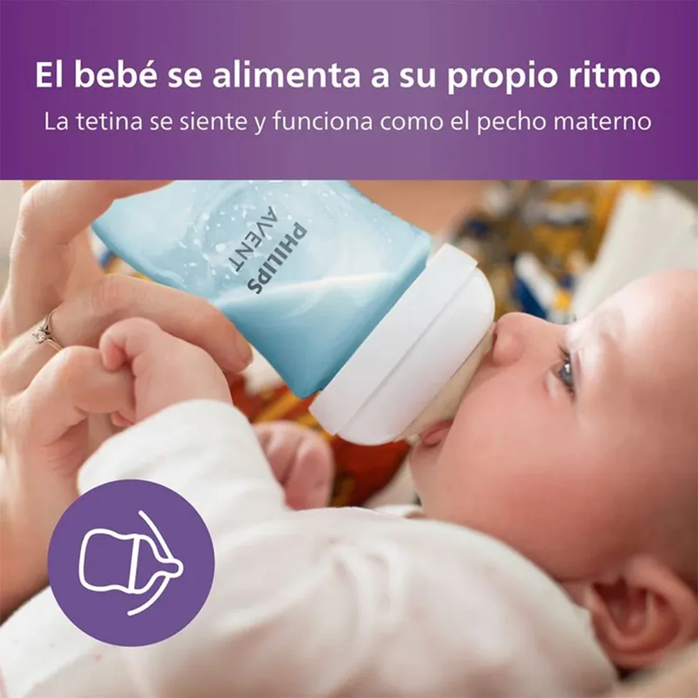 Set De 3 Mamaderas (125, 260, 330 Ml) Avent - Image 8