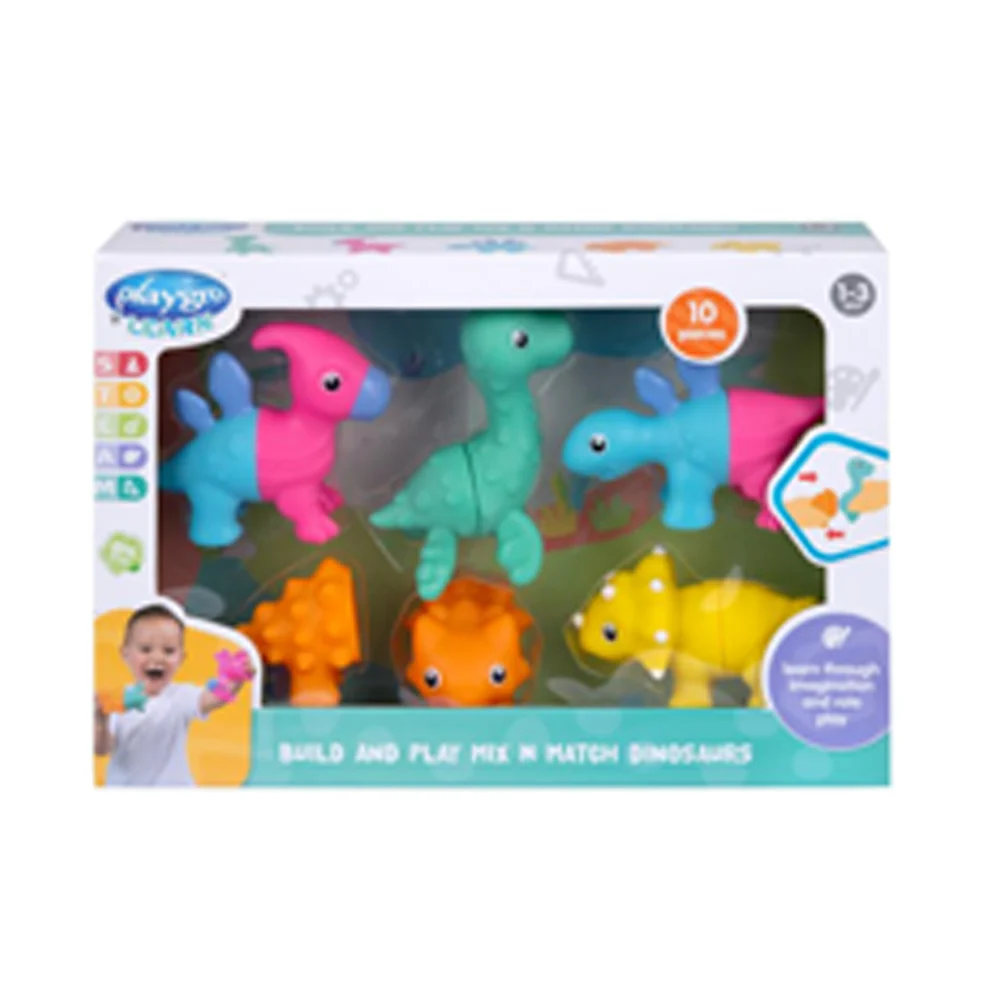 Set de Dinosaurios Construye Mezcla y Juega Playgro - Image 2