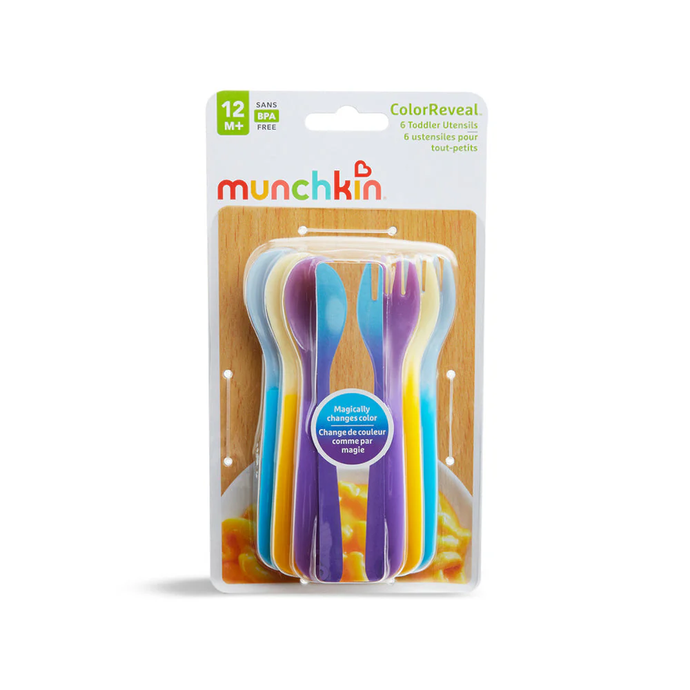 Set De Tenedor Y Cucharas Que Cambian De Color (6 Piezas) Munchkin - Image 9