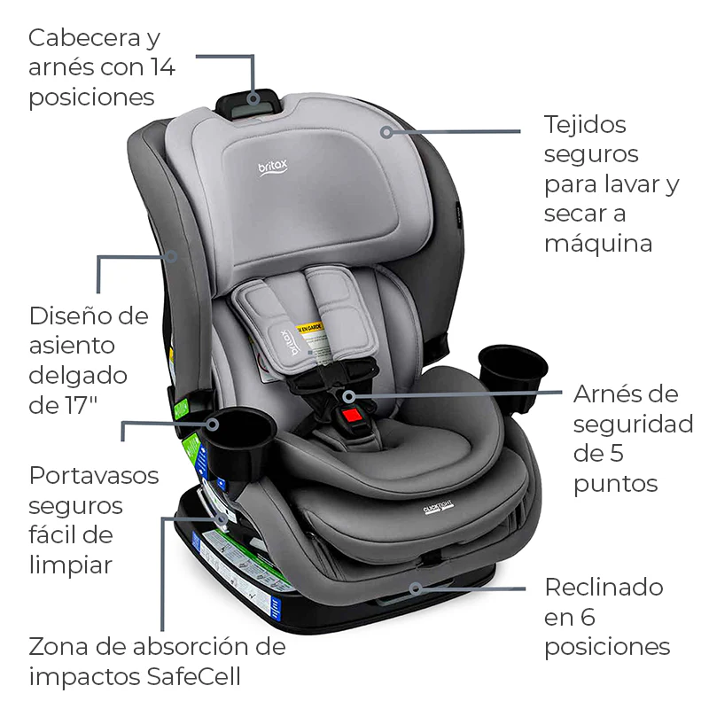 Silla de Auto Convertible Poplar Marengo Britax - Image 5