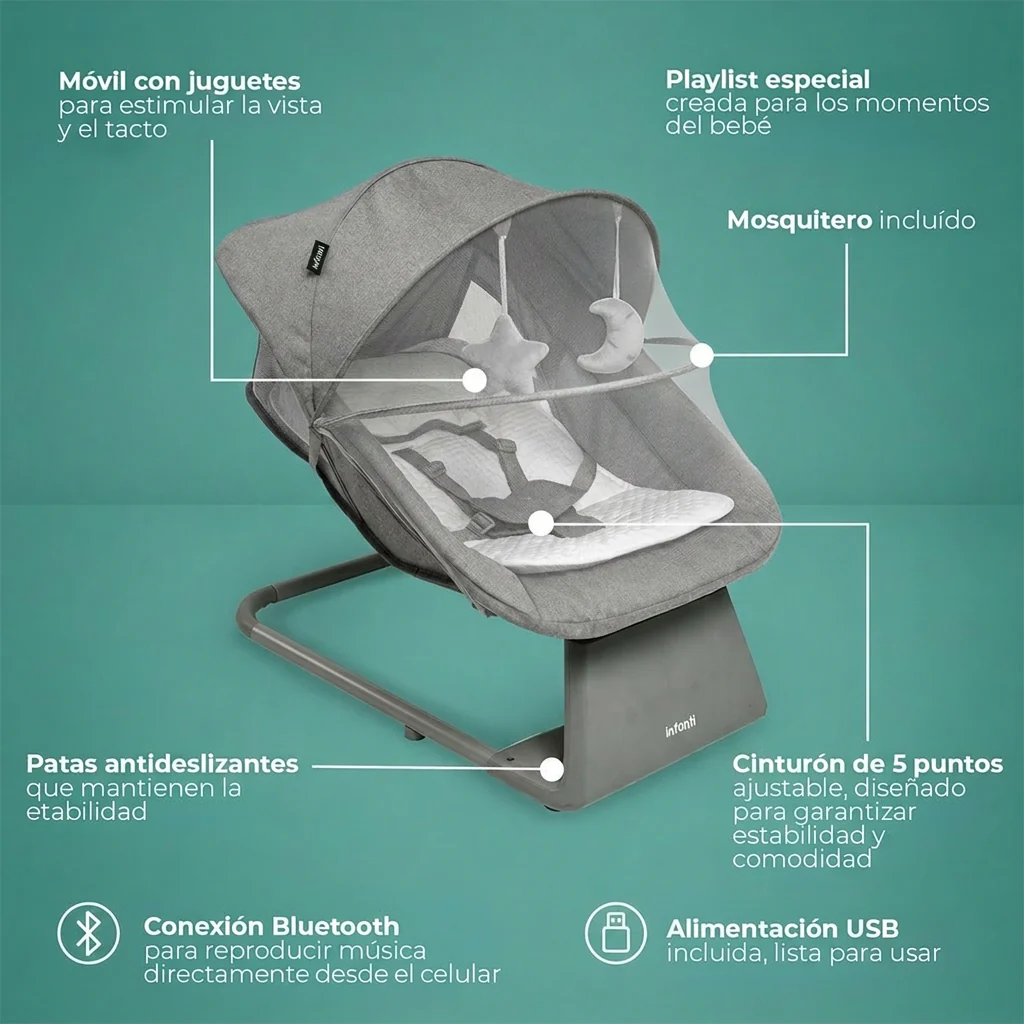 Silla Nido Vivaldi Gris Infanti - Image 3