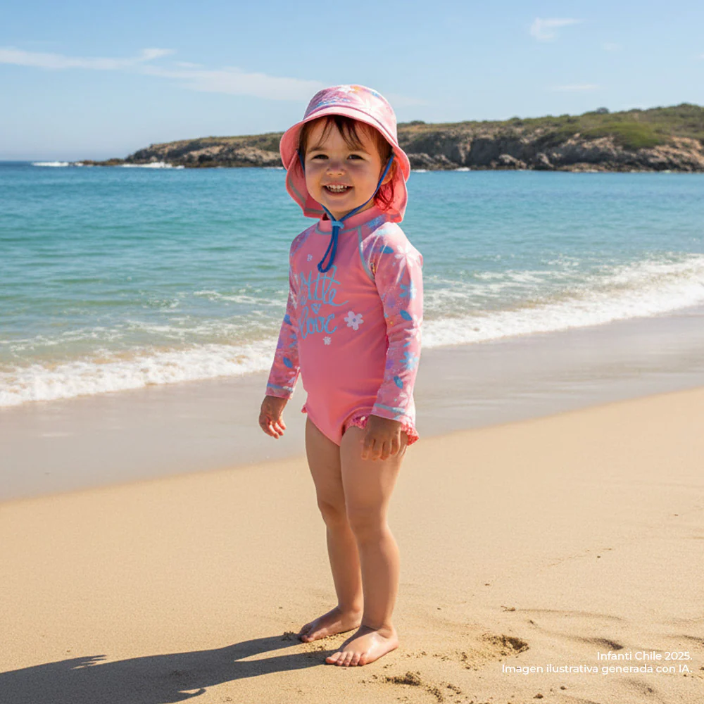 Traje de Baño Entero Flowers Fps 50 UV Niña Infanti