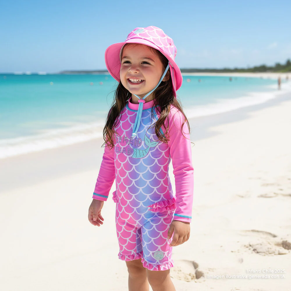 Traje de Baño Mermaid Fps50 UV Niña Infanti - Image 5