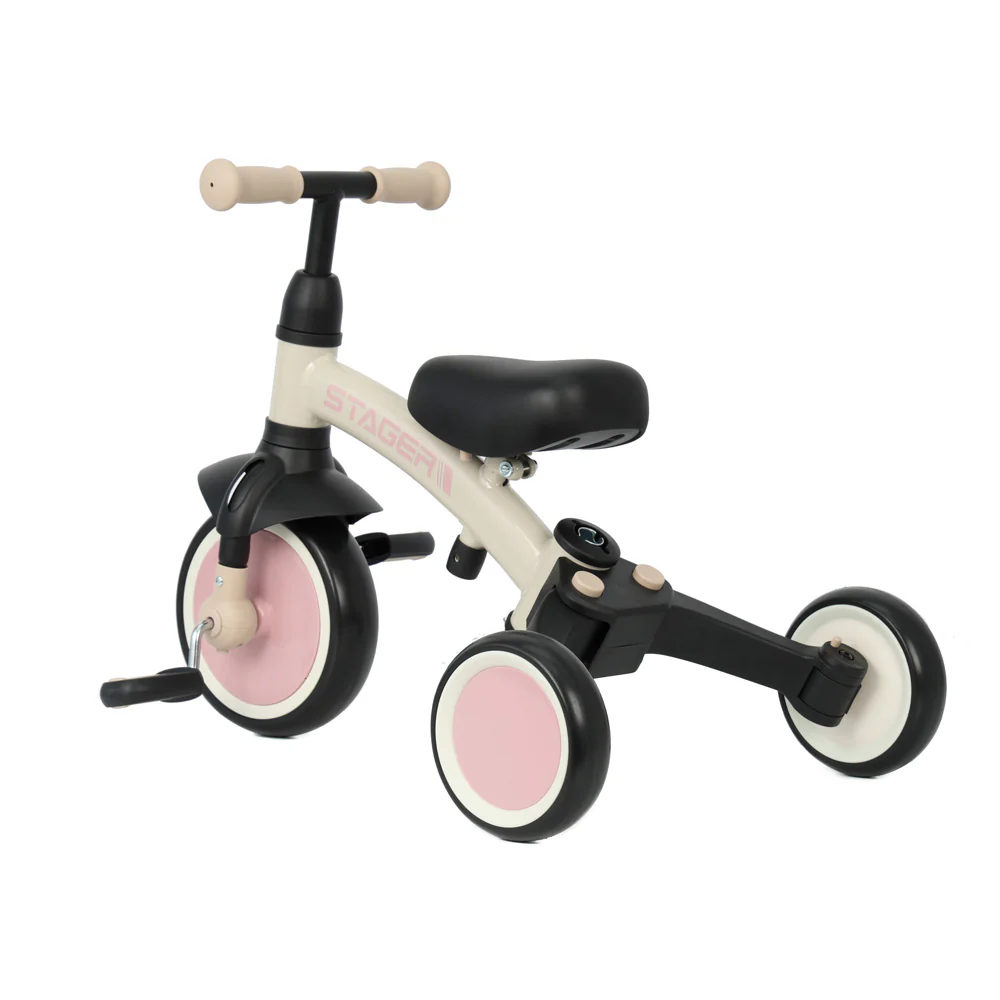 Triciclo Stager 3 en 1 Rosado Qplay - Image 6