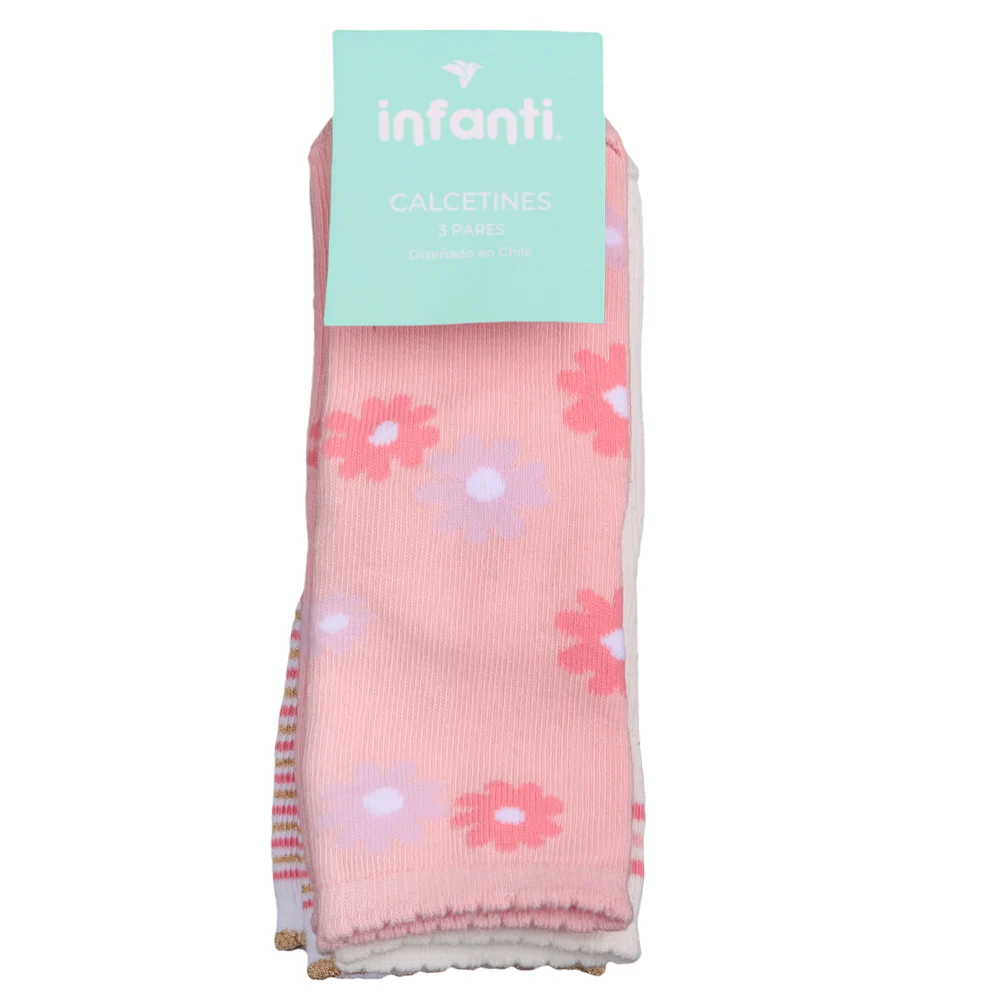 Tripack Calcetines Flower Niña Infanti - Image 2