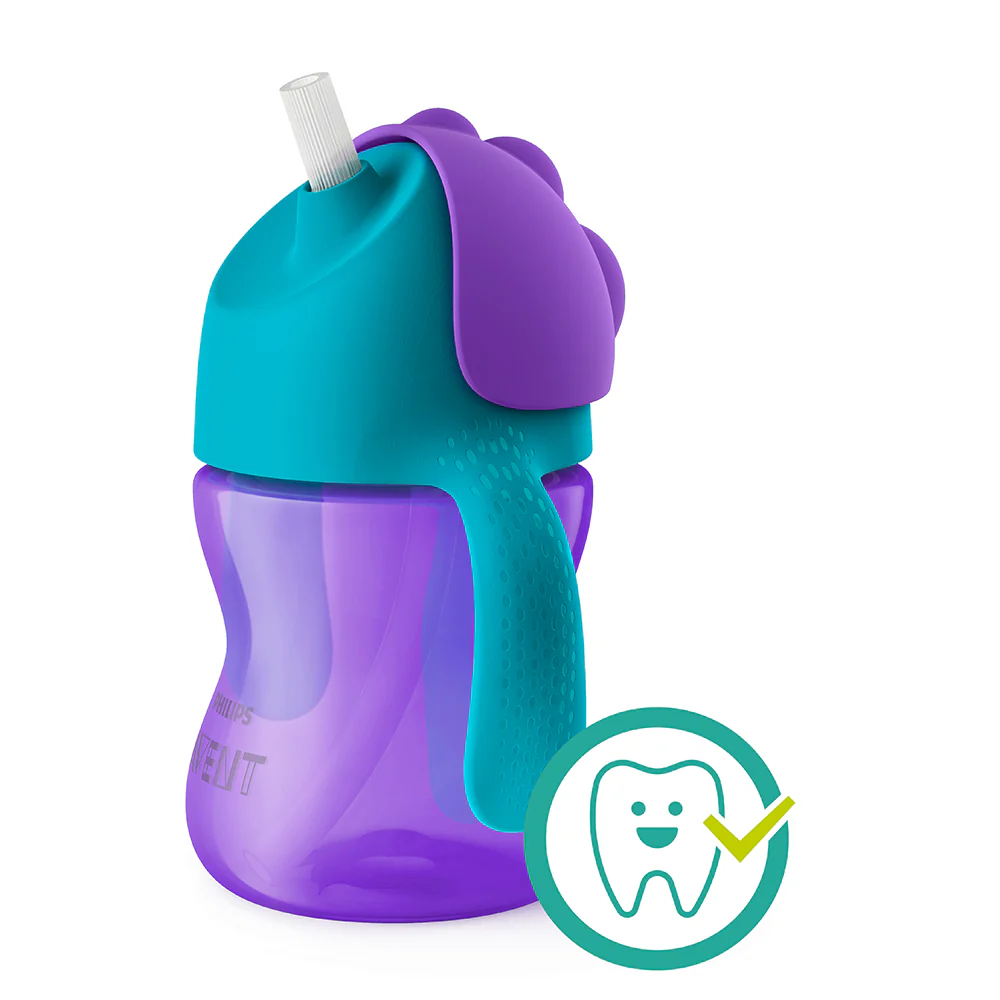 Vaso con Bombilla Flexible de 200 Ml/7 Oz Dino Niña Avent - Image 4