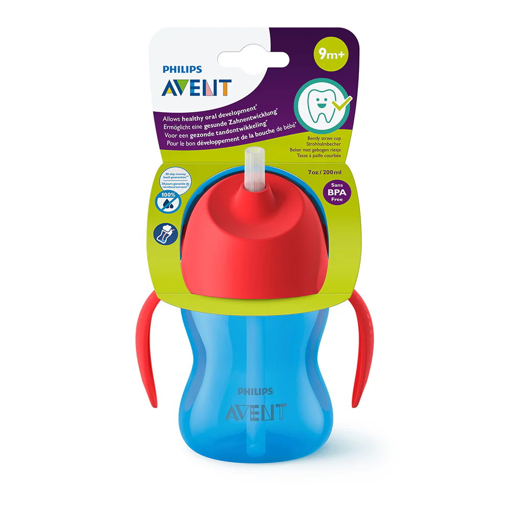 Vaso con Bombilla Flexible de 200 Ml Dino Niño Avent - Image 4