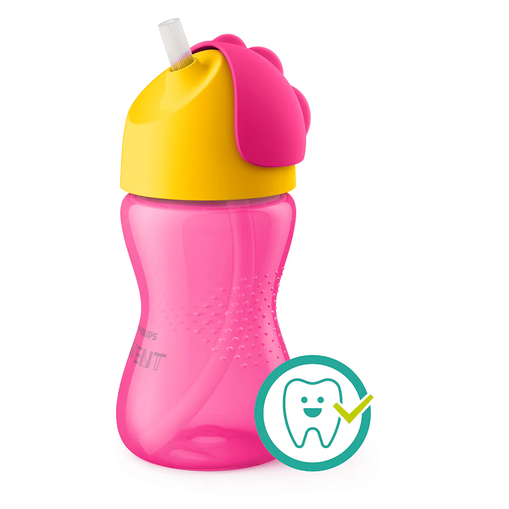 Vaso con Bombilla Flexible de 300 Ml Dino Niña Avent - Image 3