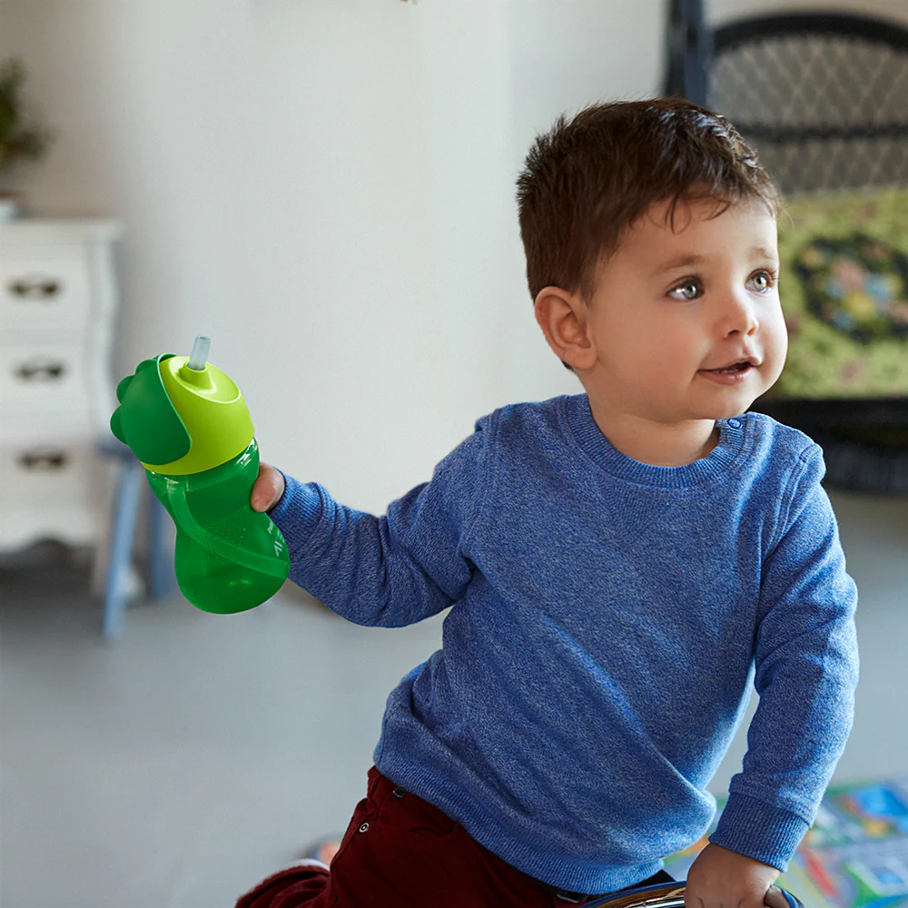 Vaso con Bombilla Flexible de 300 Ml Dino Niño Avent - Image 3