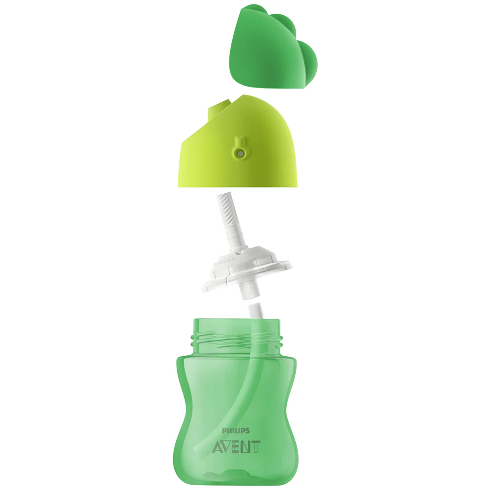 Vaso con Bombilla Flexible de 300 Ml Dino Niño Avent - Image 9